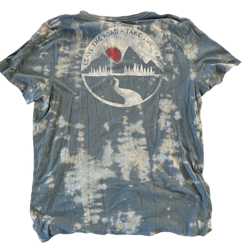 Bleach dyed outdoorsy t shirt